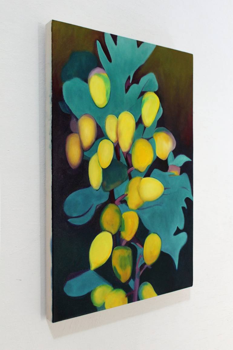 Original Geometric Botanic Painting by Benjamin Stephenson