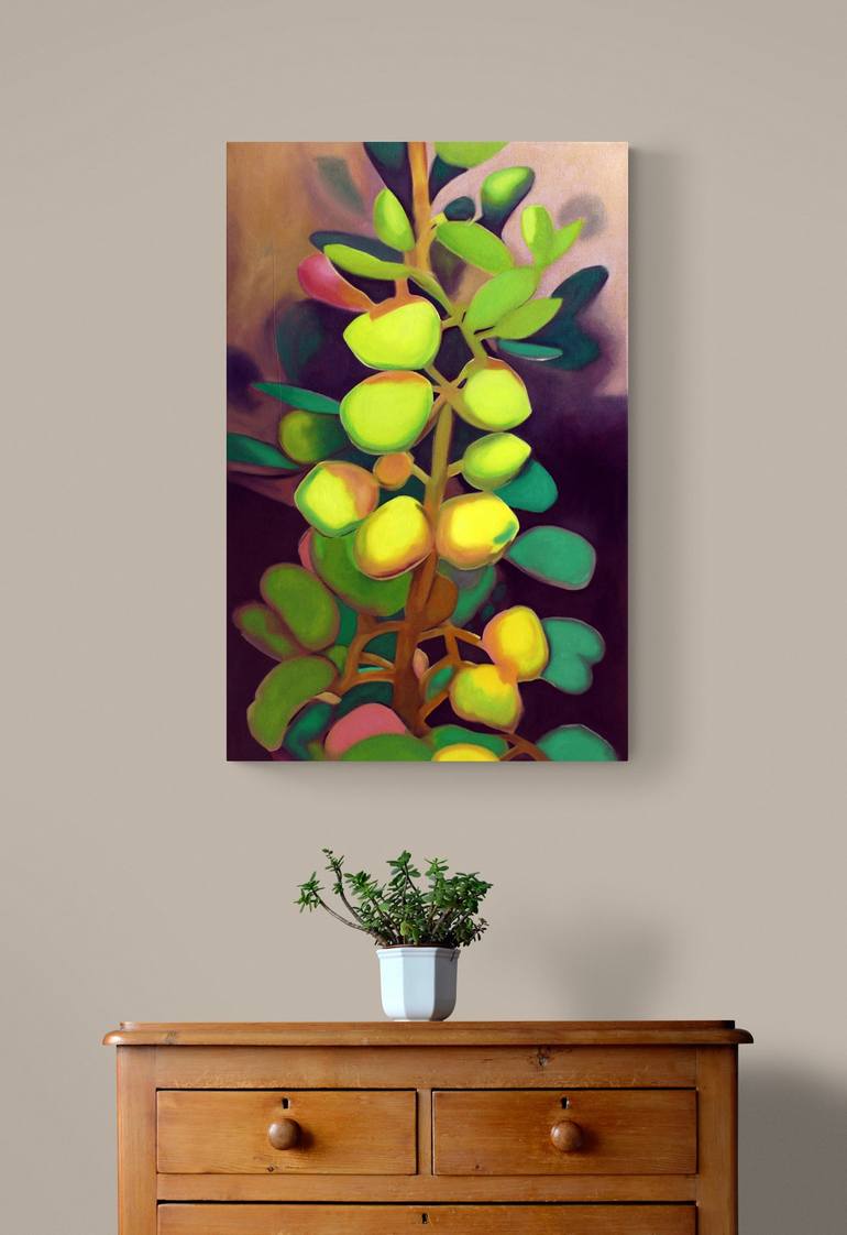 Original Painterly Abstraction Botanic Painting by Benjamin Stephenson