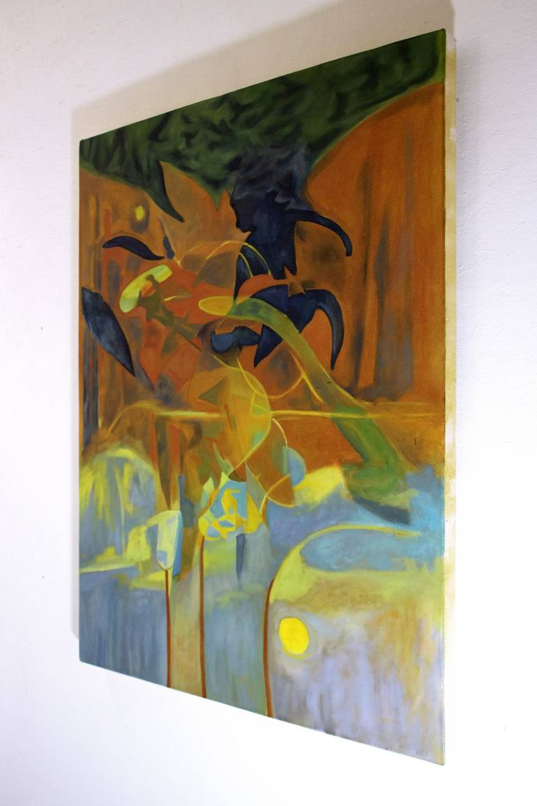 Original Figurative Geometric Painting by Benjamin Stephenson