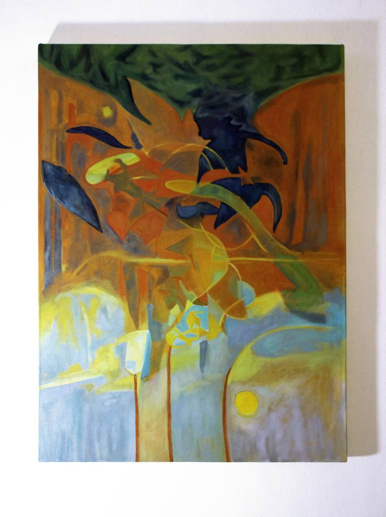 Original Figurative Geometric Painting by Benjamin Stephenson