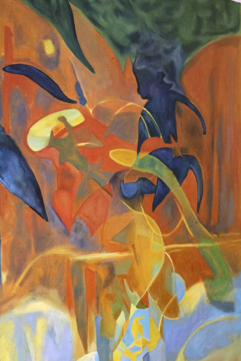 Original Figurative Geometric Painting by Benjamin Stephenson