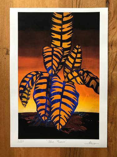'Blue Phoenix' Hand-signed and Numbered Limited Edition of 10 - Limited Edition of 10 thumb