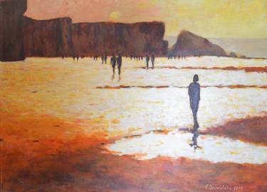 Original Expressionism Beach Paintings by Ela Czerwinska
