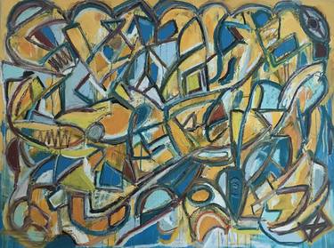 Original Abstract Expressionism Abstract Paintings by Alfredo Monroy