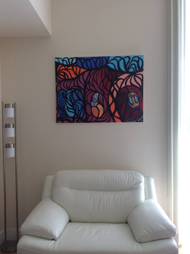 Original Abstract Painting by Alfredo Monroy