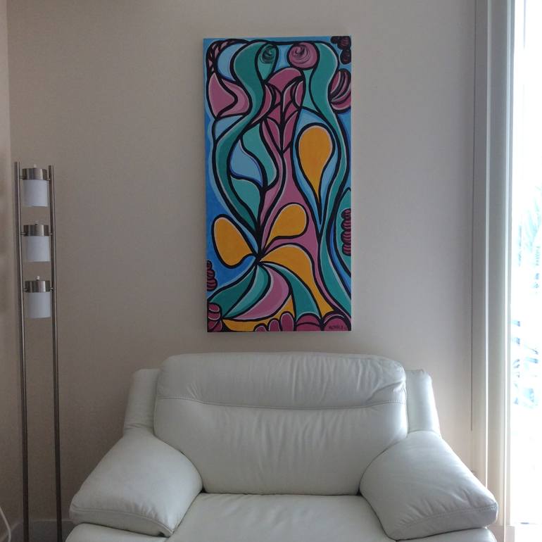 Original Abstract Painting by Alfredo Monroy
