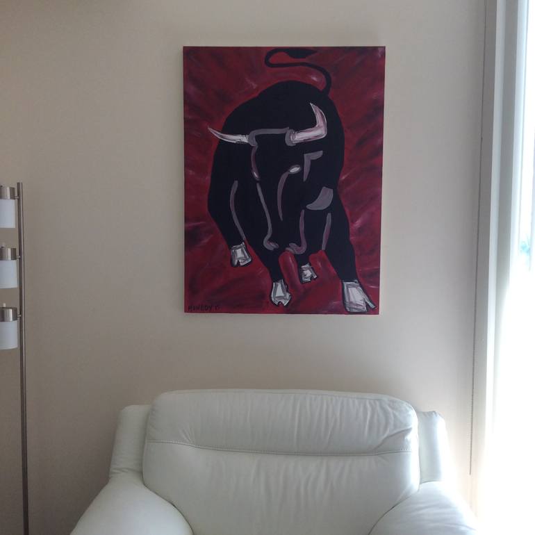 Original Abstract Animal Painting by Alfredo Monroy