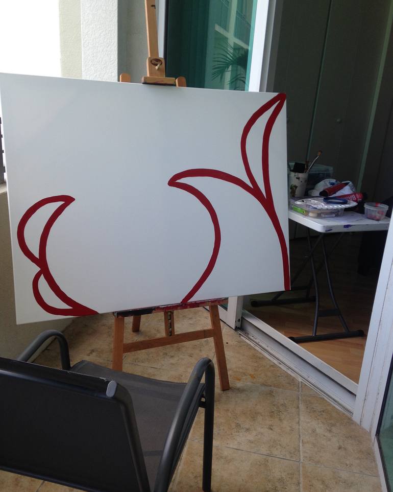 Original Abstract Painting by Alfredo Monroy