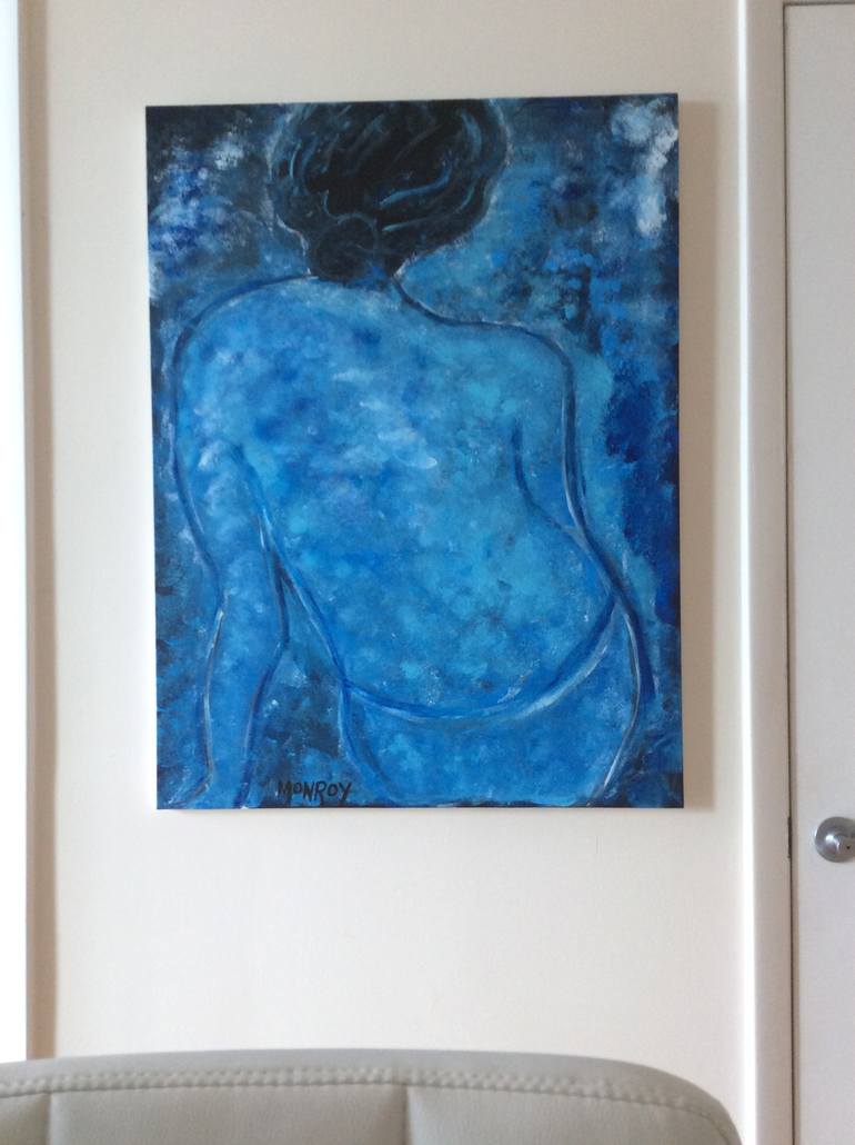 Original Abstract Women Painting by Alfredo Monroy