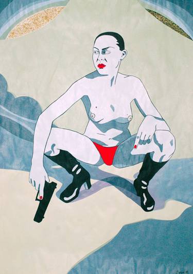 Original Pop Art Erotic Paintings by Selina Rosa