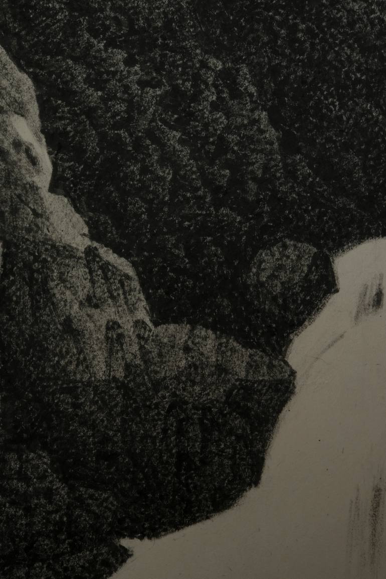 Original Black & White Landscape Painting by Ryu Hoimin