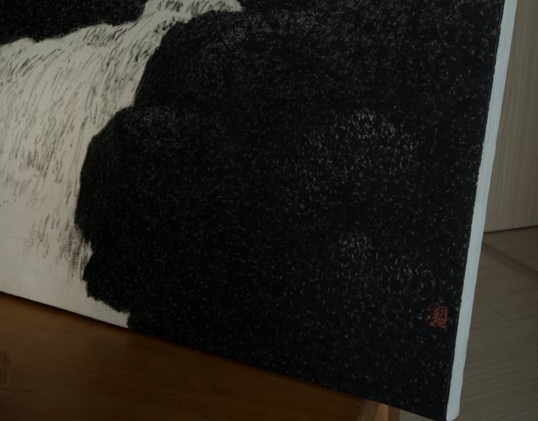 Original Black & White Landscape Painting by Ryu Hoimin