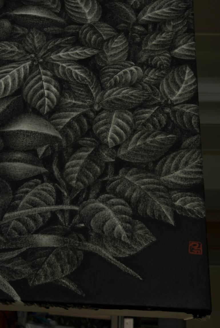 Original Black & White Nature Painting by Ryu Hoimin