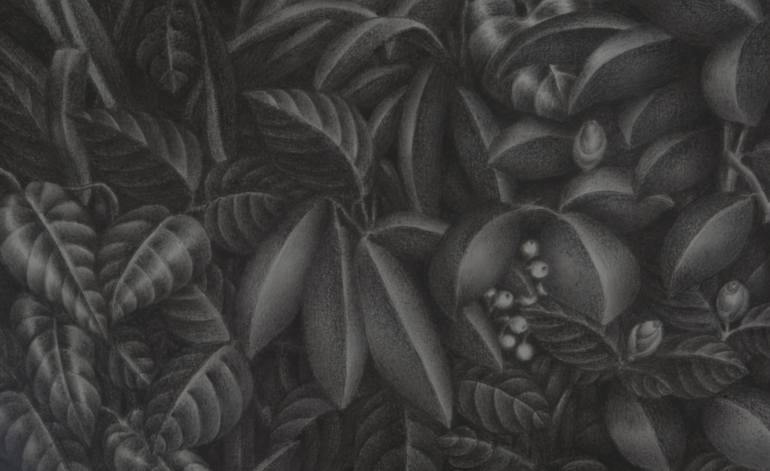 Original Black & White Nature Painting by Ryu Hoimin