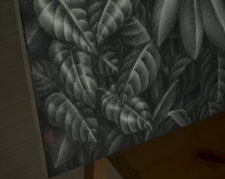 Original Black & White Nature Painting by Ryu Hoimin