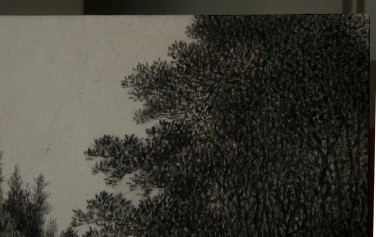 Original Black & White Landscape Painting by Ryu Hoimin