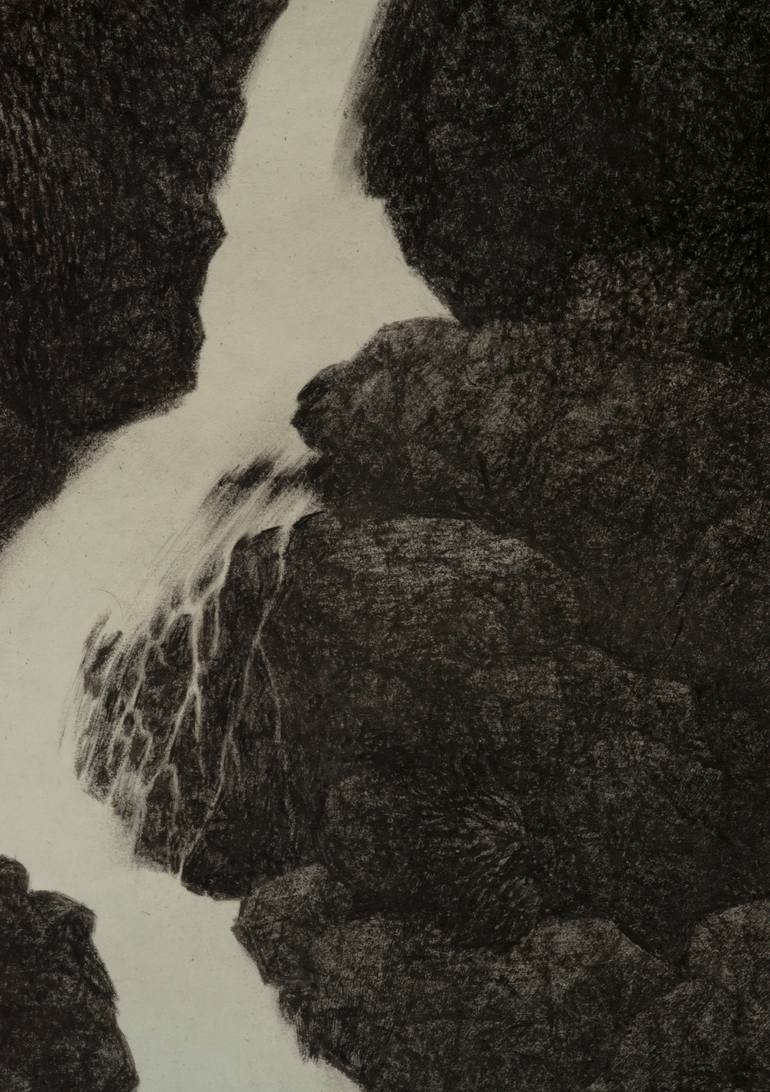 Original Black & White Landscape Painting by Ryu Hoimin