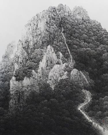 Mt Hwangmae. Korean Ink On Hanji. 90X73Cm. 2016. 05. 12 thumb