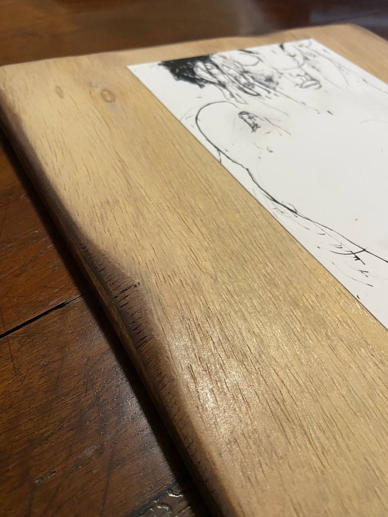 Original Expressionism Erotic Drawing by Derya Kadipasaoglu