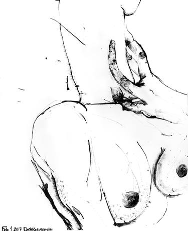 Print of Figurative Erotic Drawings by Derya Kadipasaoglu