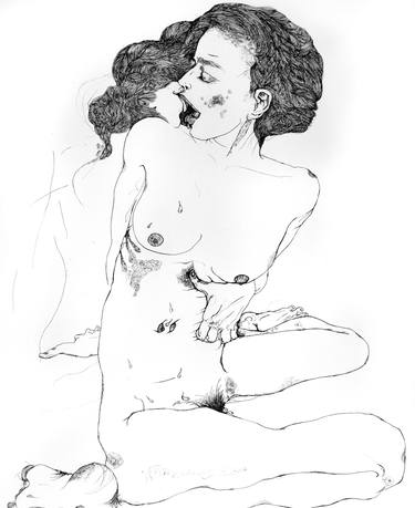 Original Figurative Erotic Drawings by Derya Kadipasaoglu