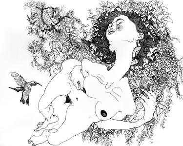 Original Figurative Nude Drawings by Derya Kadipasaoglu