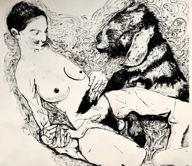 Print of Figurative Erotic Drawings by Derya Kadipasaoglu