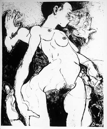 Print of Expressionism Erotic Drawings by Derya Kadipasaoglu
