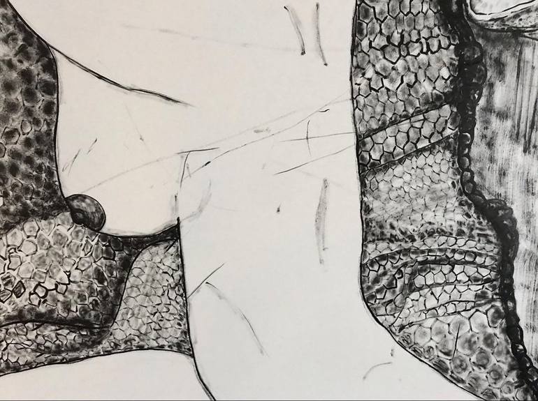 Original Expressionism Nude Drawing by Derya Kadipasaoglu