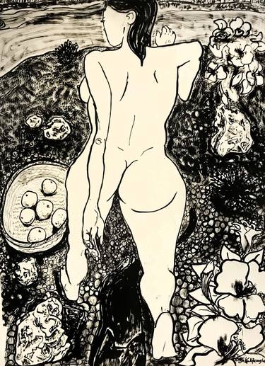 Print of Figurative Nude Drawings by Derya Kadipasaoglu