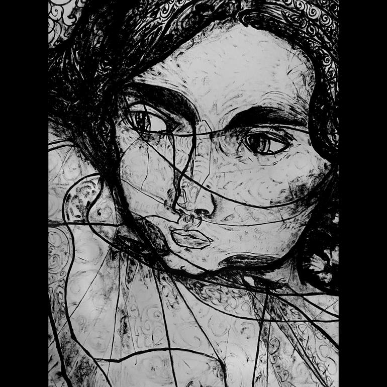 Original Expressionism Nude Drawing by Derya Kadipasaoglu