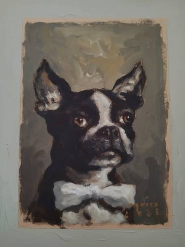 Print of Fine Art Dogs Paintings by gerry joquico