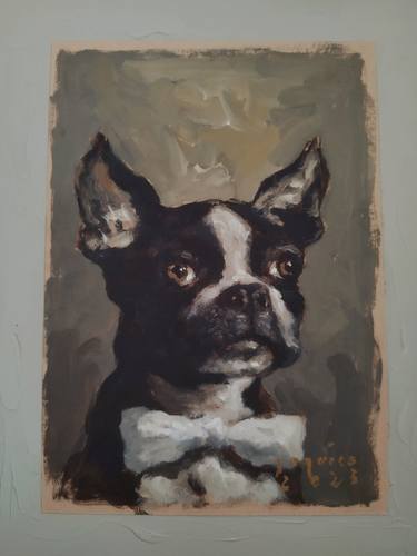 Print of Realism Dogs Paintings by gerry joquico