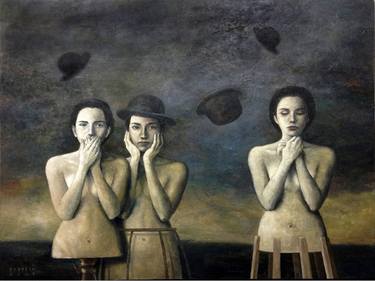 Print of Figurative Women Paintings by gerry joquico