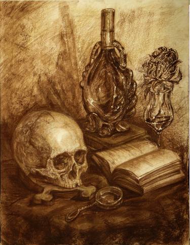 Original Mortality Drawing by Svetlana Burakova
