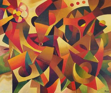 Print of Cubism Fantasy Paintings by John Rula