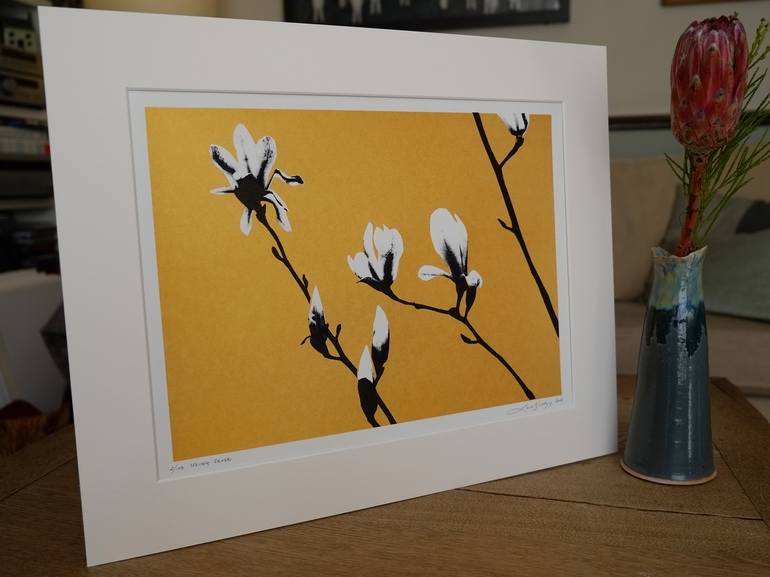 Original Floral Printmaking by Lene Bladbjerg