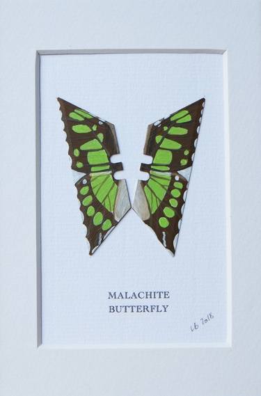 Saatchi Art Artist Lene Bladbjerg; Painting, “Malachite butterfly” #art
