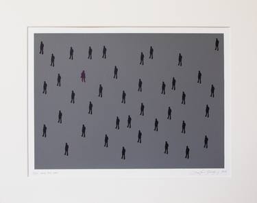 Original Minimalism People Printmaking by Lene Bladbjerg