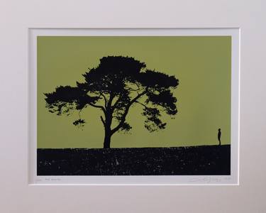Original Modern Tree Printmaking by Lene Bladbjerg