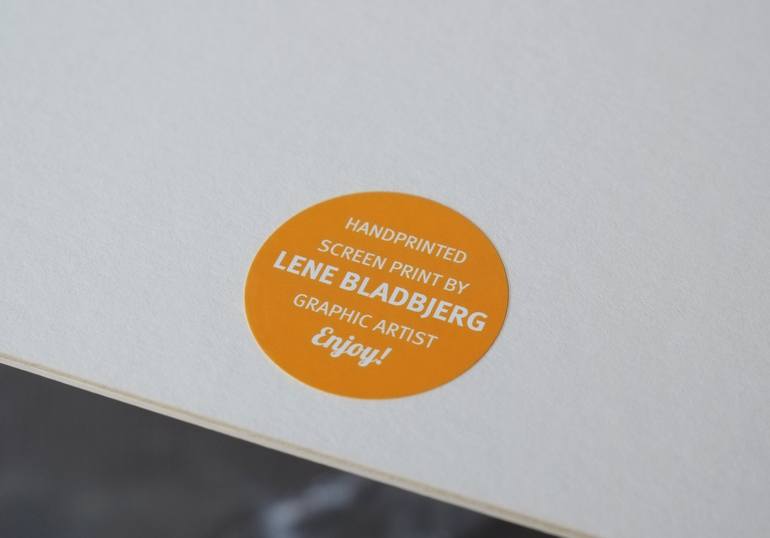 Original Typography Printmaking by Lene Bladbjerg