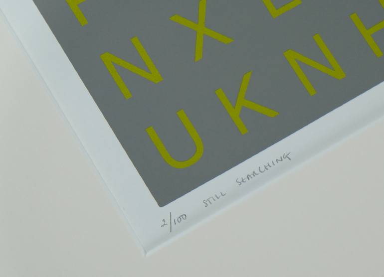 Original Typography Printmaking by Lene Bladbjerg