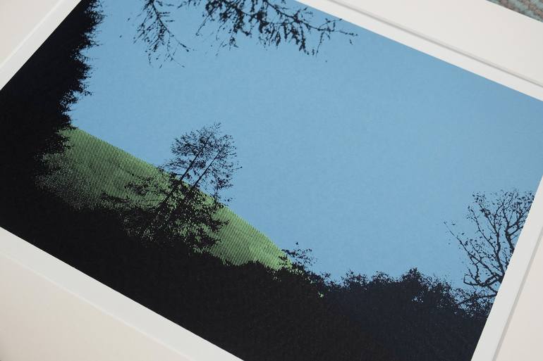 Original Illustration Landscape Printmaking by Lene Bladbjerg