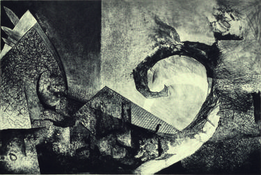 Original Expressionism Abstract Printmaking by Erkin Keskin
