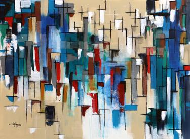 Original Abstract Expressionism Abstract Paintings by Dana Naser