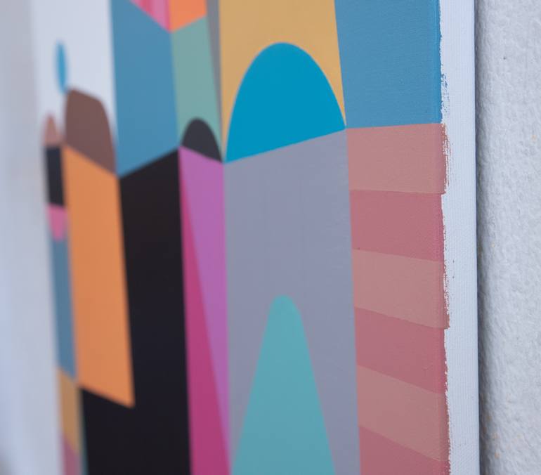 Original Cubism Abstract Painting by Ildefonso Martin