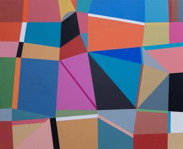 Original Cubism Abstract Paintings by Ildefonso Martin