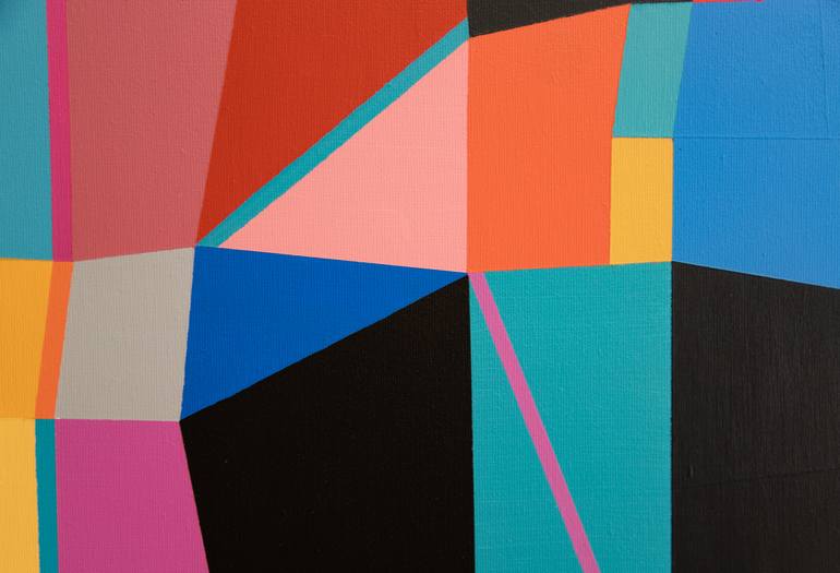 Original Cubism Abstract Painting by Ildefonso Martin