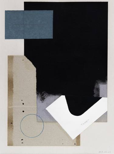 Original Cubism Abstract Collage by Ildefonso Martin