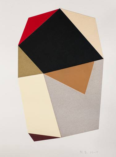 Original Geometric Collage by Ildefonso Martin